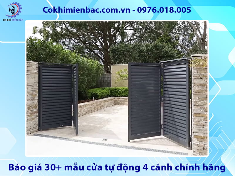 Báo giá 30+ mẫu cửa tự động 4 cánh chính hãng cập nhật 2026