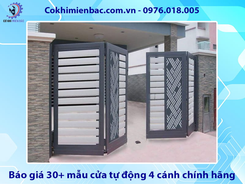 Báo giá 30+ mẫu cửa tự động 4 cánh chính hãng cập nhật 2026
