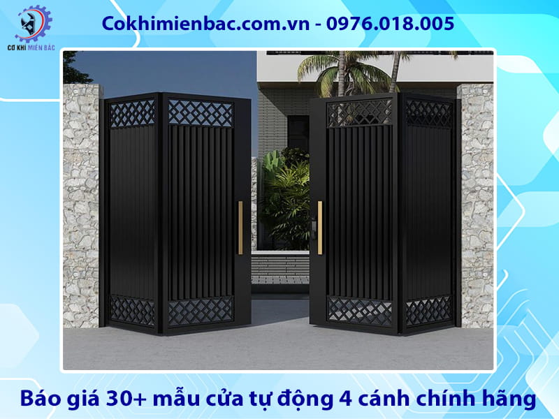 Báo giá 30+ mẫu cửa tự động 4 cánh chính hãng cập nhật 2026