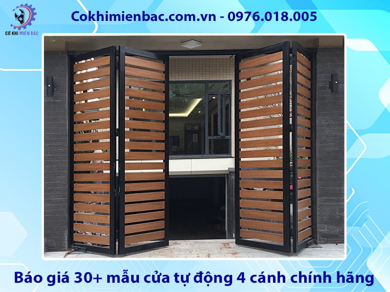 Báo giá 30+ mẫu cửa tự động 4 cánh chính hãng cập nhật 2026