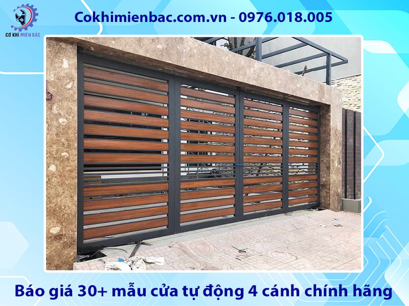 Báo giá 30+ mẫu cửa tự động 4 cánh chính hãng cập nhật 2026
