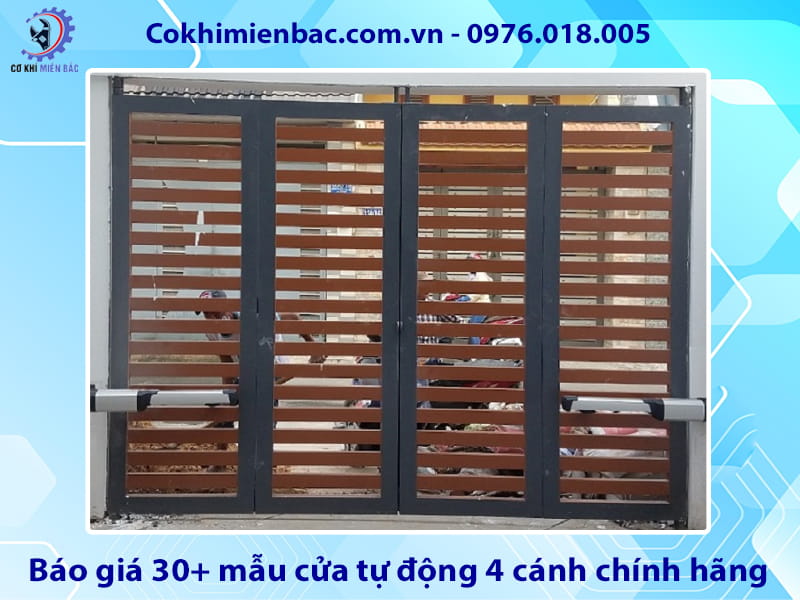 Báo giá 30+ mẫu cửa tự động 4 cánh chính hãng cập nhật 2026