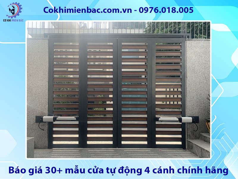 Báo giá 30+ mẫu cửa tự động 4 cánh chính hãng cập nhật 2026