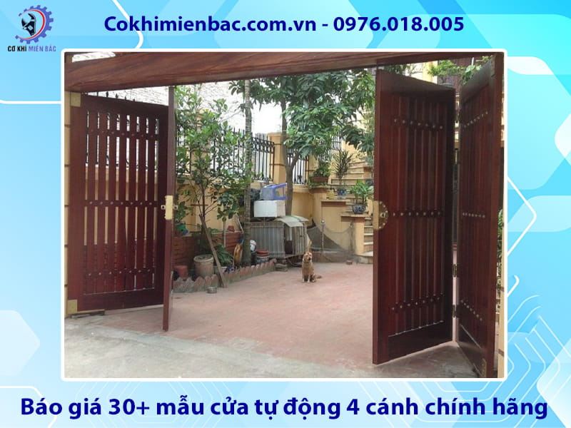 Báo giá 30+ mẫu cửa tự động 4 cánh chính hãng cập nhật 2026