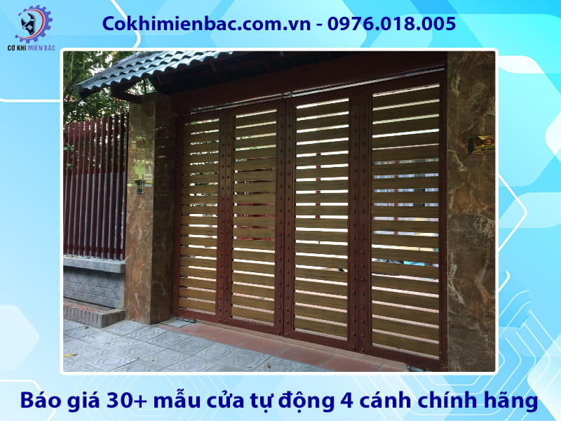Báo giá 30+ mẫu cửa tự động 4 cánh chính hãng cập nhật 2026