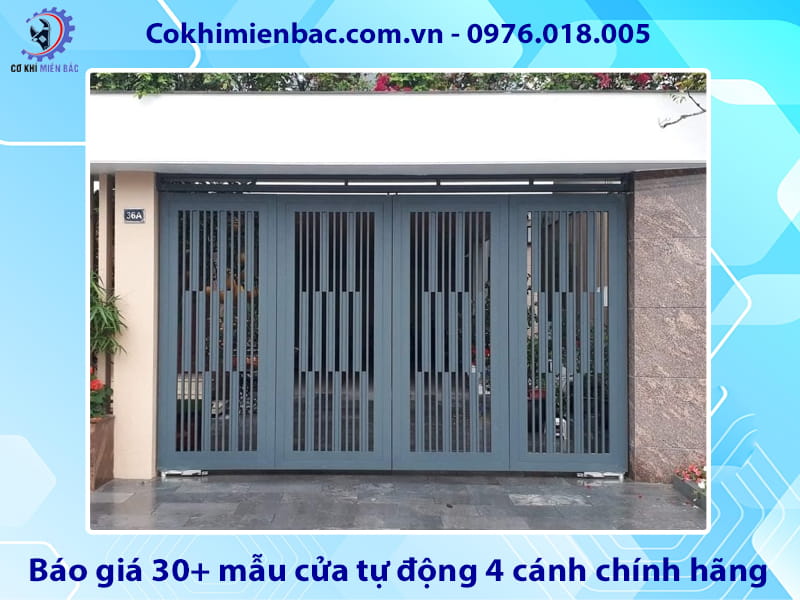 Báo giá 30+ mẫu cửa tự động 4 cánh chính hãng cập nhật 2026