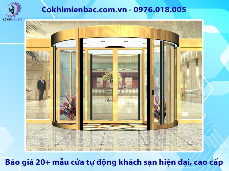 Báo giá 20+ mẫu cửa tự động khách sạn hiện đại, cao cấp