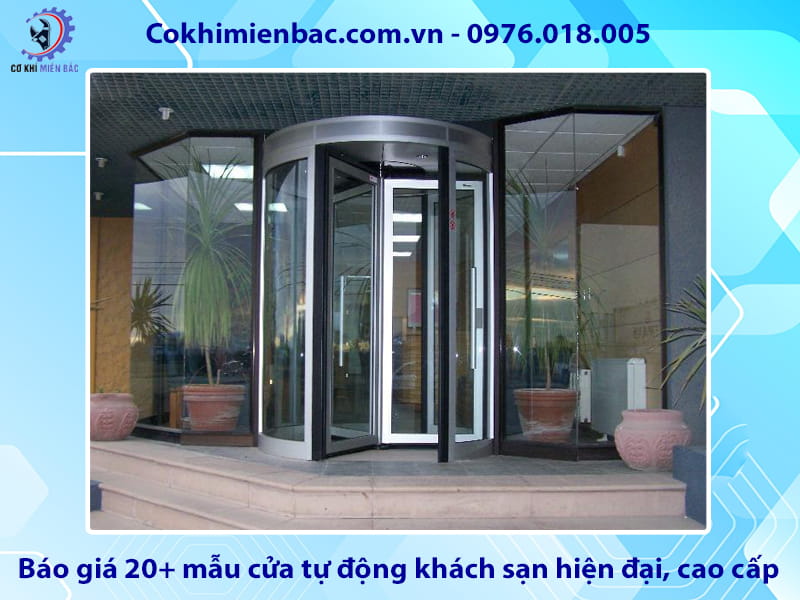 Báo giá 20+ mẫu cửa tự động khách sạn hiện đại, cao cấp