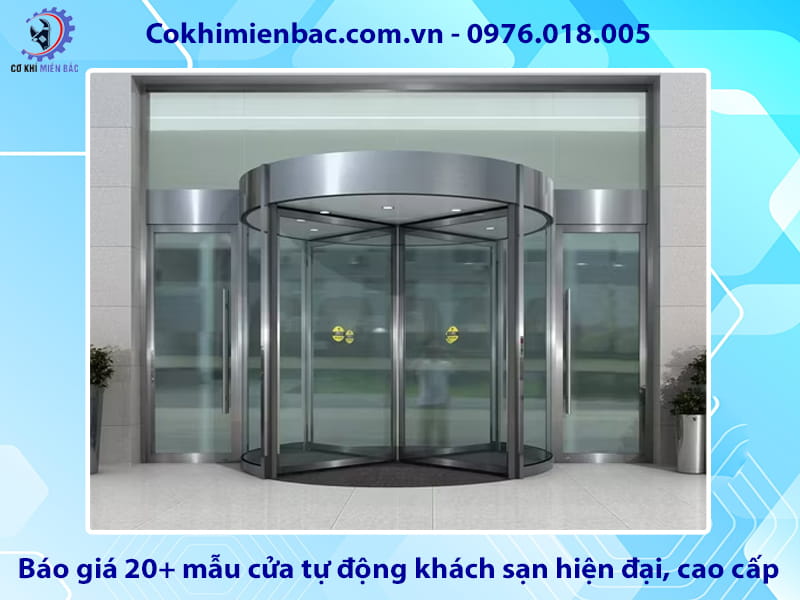Báo giá 20+ mẫu cửa tự động khách sạn hiện đại, cao cấp