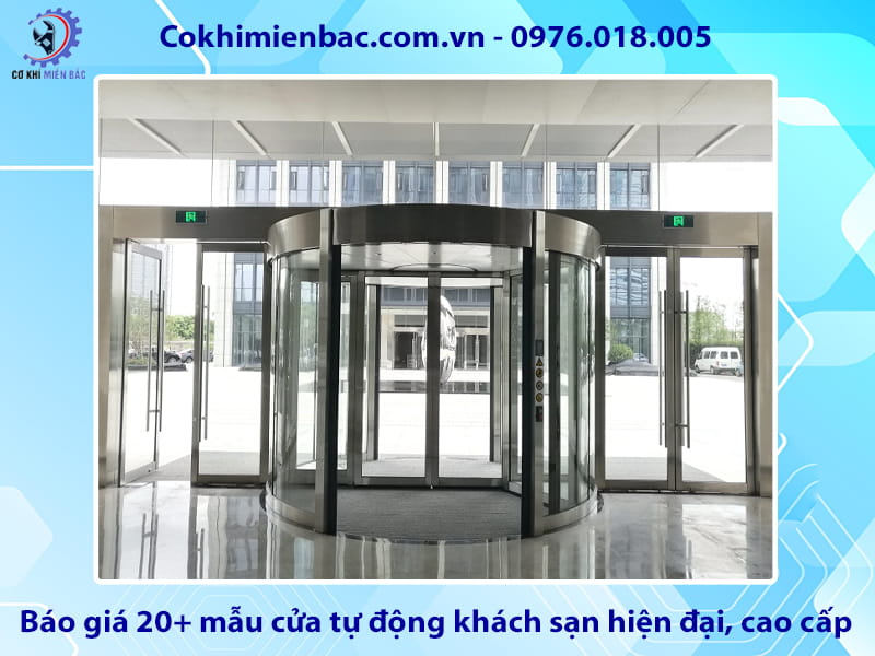 Báo giá 20+ mẫu cửa tự động khách sạn hiện đại, cao cấp