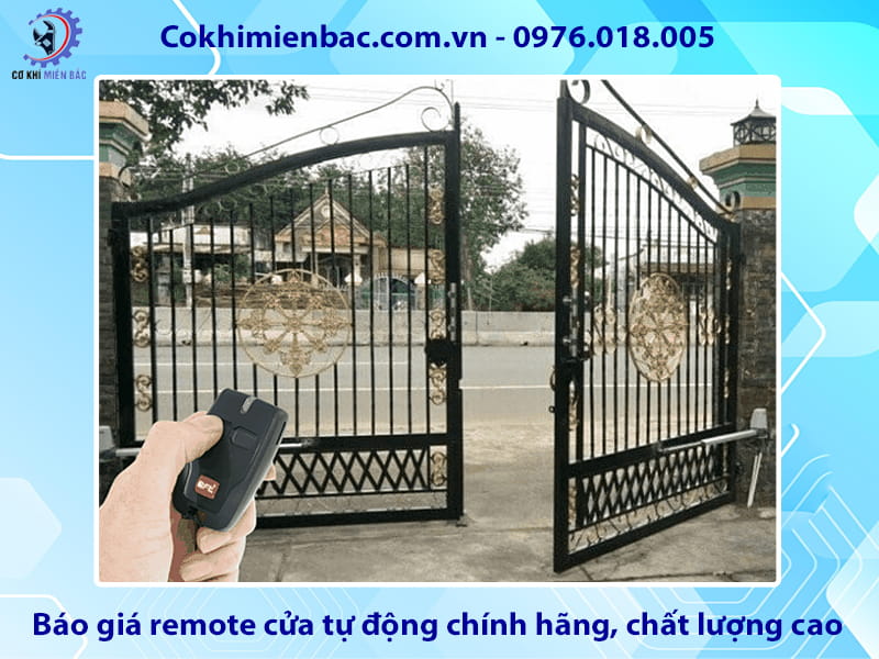 Báo giá remote cửa tự động chính hãng, chất lượng cao